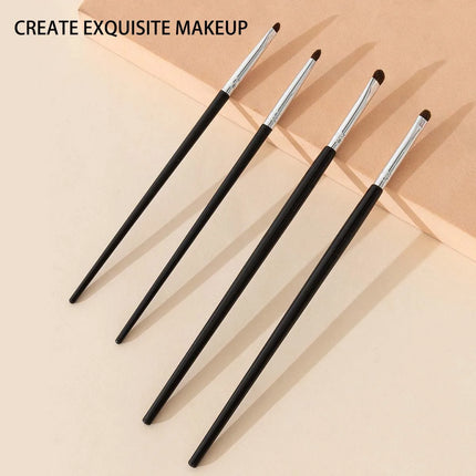 4 pieces of eyeshadow blending brushes, eye shadow brushes with silkworm details, delicate and soft makeup tools
