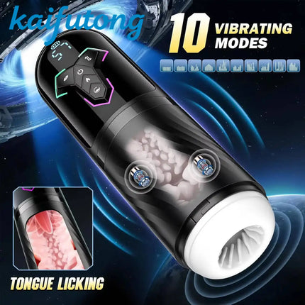 Telescopic Sucking Male Masturbator Sex Toys for Men Artificial Vagina Blowjob Adults Pocket Pussy Piston Automatic Mastubator