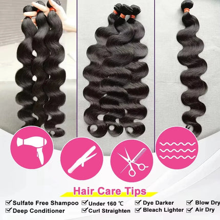 28 30 32 Inch Body Wave 1 3 4 Bundles Brazilian Remy Unprocessed Raw Virgin Human Hair Wavy Double Bundles Weave Extensions