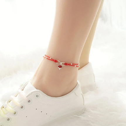 PANJBJ 925 Silver Color Mosubi Zircon Anklet For Women Girl Simplicity Retro Exquisite Jewelry Birthday Gift Dropshipping