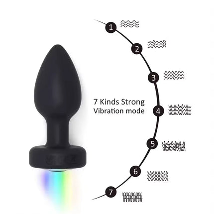 Remote Control Anal Vibrator Male Wireless Butt Plug Gay Prostate Massager Female LED Vagin Stimulator Adult Sex Toys for Men