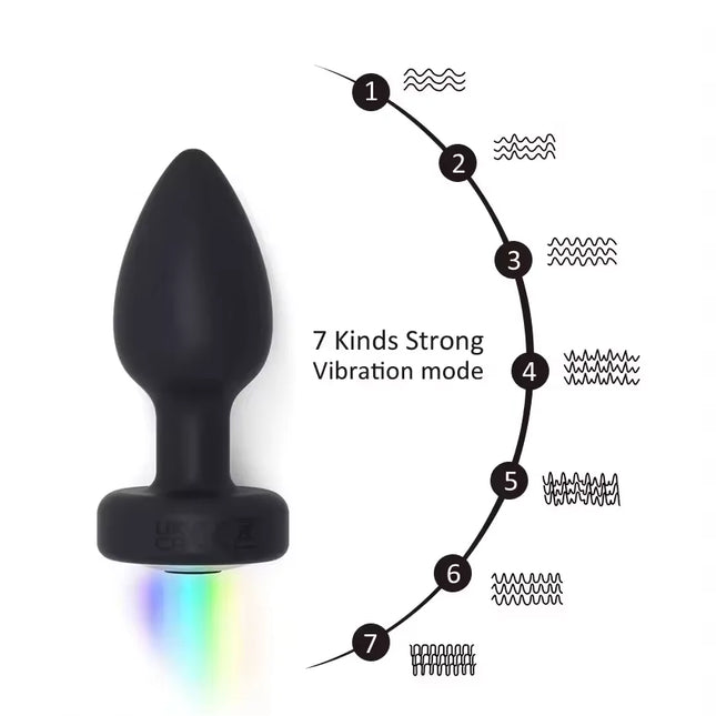 Remote Control Anal Vibrator Male Wireless Butt Plug Gay Prostate Massager Female LED Vagin Stimulator Adult Sex Toys for Men