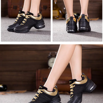 Large Size Women's Dance Shoes Soft Outsole Woman Breath Jazz Hip Hop Shoes Sports Sneakers Ladies Girl Modern Jazz Dancing 2025
