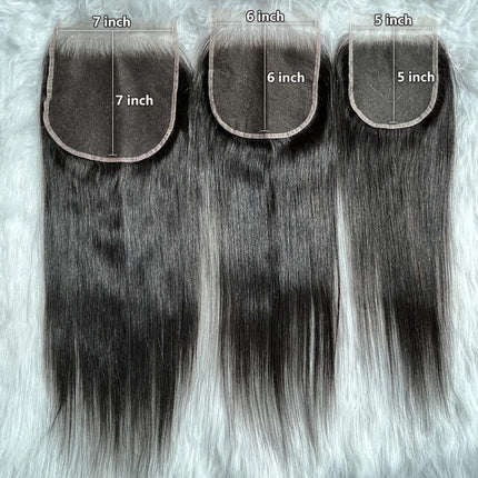Eva Hair 13x4/13x6 HD Lace Frontal Closures Human Hair 5x5/7x5 HD Lace Closure Pre Plucked Invisible HD Lace Melt Skins 2x6 HD