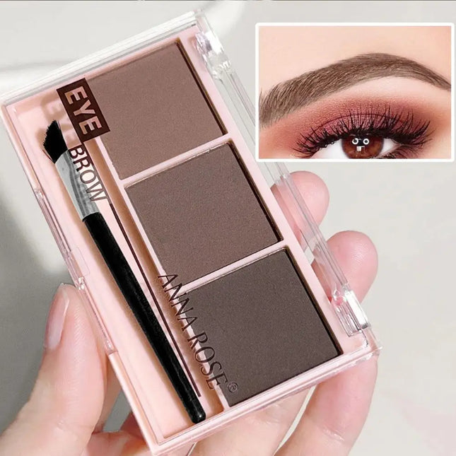 Three-color eyebrow powder natural long-lasting shadow three-dimensional eyebrow shape waterproof eyebrow cream Makeup Cosmetics
