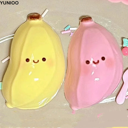 Cute Lovely Simulation Banana Squeeze Toy Soft Super Soft Super Elastic Fruit Toys Elastic Pink Slow Rebound Fruit Toy Adult