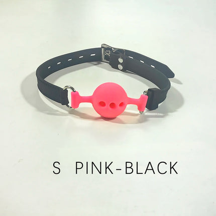 Thierry Fetish Extreme Breathable Silicone Ball Gag Bondage Restraints Open Mouth Gags Adult Game Sex Toys For Couple Size S M L