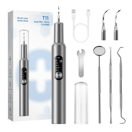 Electric Tooth Polisher Low Noise Dental Scaler Plaque Tartar Remover Tooth Cleaner Deep Cleaning Polishing Teeth Whitening Kit