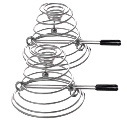Straw Hat Nipple Clamps Metal Women's Dual-Peak Toy Nipple Massage Adult Couples Foreplay SM Toy Adult Sex Product Breast Toy