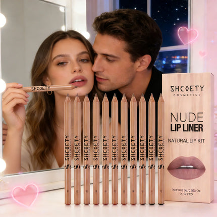Matte Lip Linen Set, Natural Nude Lipstick Kit, Long-Lasting Waterproof, Valentine's Day Gift for Women & Girls, 1, 3, 4, 12Pcs