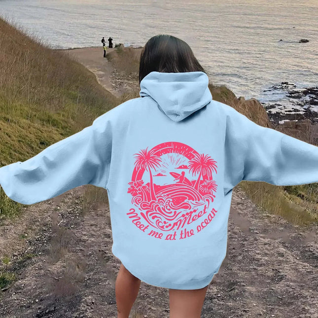 2026 Women's Letter Graphics Printed Hoodie Autumn Winter Hoodies Long Sleeved Fashion Casual HipHop Sweatshirt Harajuku Unisex