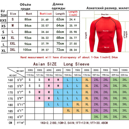 Compression Running Men T-shirt Fitness Tight Long Sleeve Top Sport Shirts Training Jogging Tees Gym Sportswear Dry Fit Rashgard