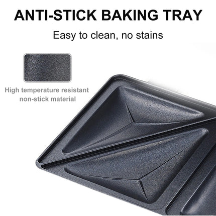 Electric Waffle Maker Panini 750W Sandwich Maker Cooking Kitchen Appliances Breakfast Waffles Machine Non-stick Iron Pan Sonifer