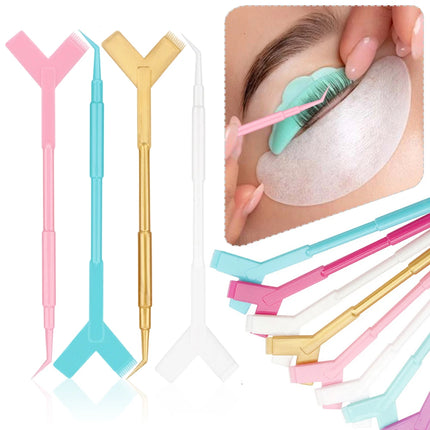 10/30/50PCS  Y Shape Eyelash Makeup Brushes Eyelash Extension Supplies Lash Accessories Reuseable Plastic Eyelash Perming Brush