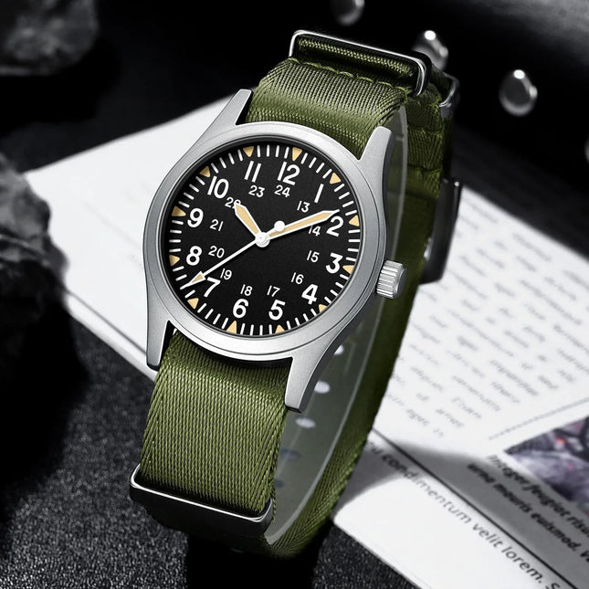 2026 MILITREK 9001 Military Retro Style Men'S Quartz Watch 10 Bar Waterproof Sapphire 360l Stainless Steel Luminous Reloj Hombre