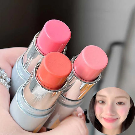 Smooth Blush Stick Expansive Color Natural Long Lasting Matte Makeup Monochrome Creamy Rouge Face Lip Makeup Stick