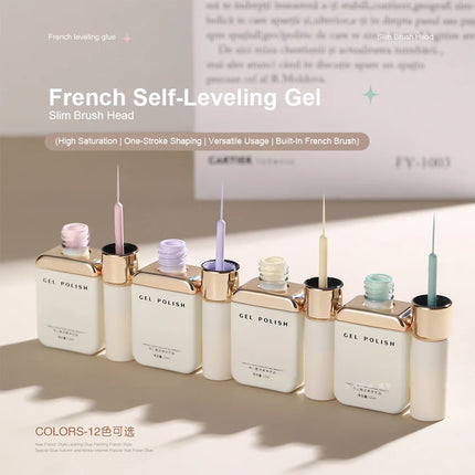 12ml French Nail Polish 12 Colors Long Lasting Quick Drying No Curing Lamp Needed Nail Supplies Varnish for Nails Manicure
