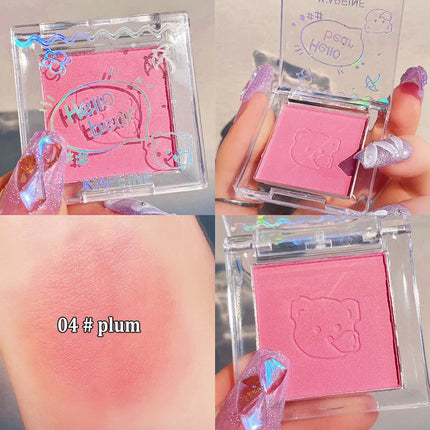 Monochrome Blush Palette Rose Hawthorn Cheek Tint Blusher Powder Natural Face Makeup Matte Peach Rouge Contour Shadow Palette