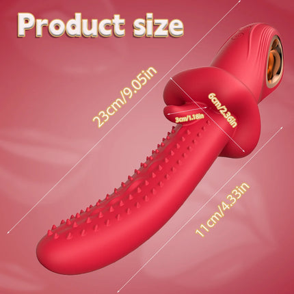 3 in 1 Tongue Vibrator G Spot Vibrator with 10 Swinging & Vibration Modes Female Sex Toys Thrusting Vibrator Couples Sex Toy