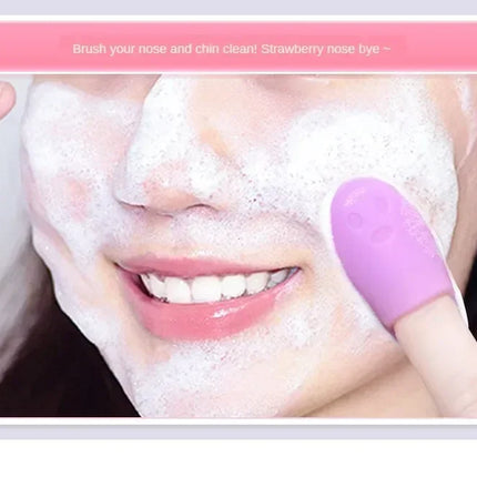Silicone Nose Brush Facial Pore Cleaner Portable Blackhead Double-sided Massage Brushes Beauty Cleaning Tool Facial Nasal Scrub
