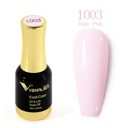 VENALISA 12ml Fabulous Pink Nails Crystal Lacquer CANNI Nail Art Glitter Pearl Diamonds Soak off Platinum UV LED Gel Nail Polish