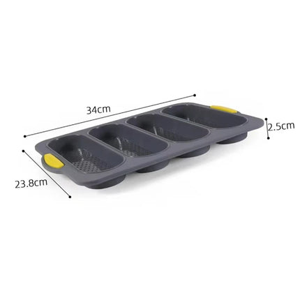 Large Silicone Baking Mold Restaurant Bread Food Mould Grade Baguette Bake Tray Non-stick Oven Tool kitchen Bakeware Accessories