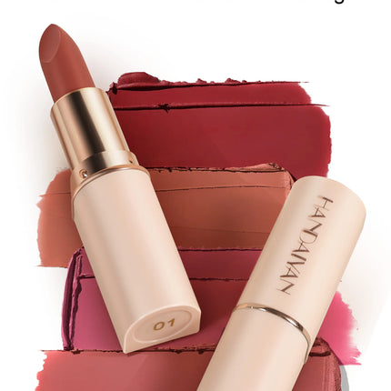 8 Colors Deep Red Matte Lipstick Waterproof Non-Stick Velvet Texture Easy Apply Rose Red Lip Makeup Long-Lasting Cosmetics