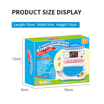 Electronic Learning Machine Educational English Language Learning Child Laptop Computer With Mouse English Laptop Toy Gift