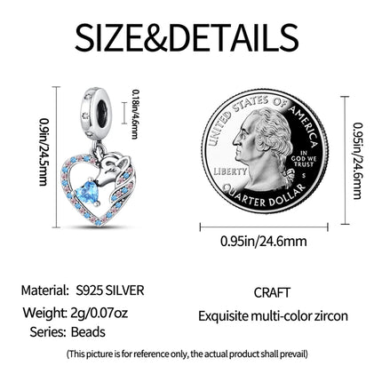 Orstarry Charm Silver 925 Beads Blue Series Fit Bracelet Charms DIY Original Fashion Pendants For Women Jewelry Trendy Gifts