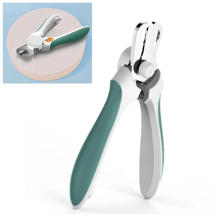 1Pc Pets Double Hole Round Mouth Nail Scissors with Led Light Multifunctional Pet Cats Dogs Nail Scissors Blood Line Prevention