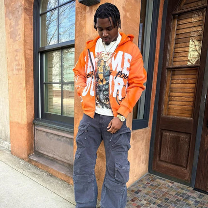 Y2K Hip Hop Fleece Hoodie / Hoodie Polaire Y2K Hip Hop