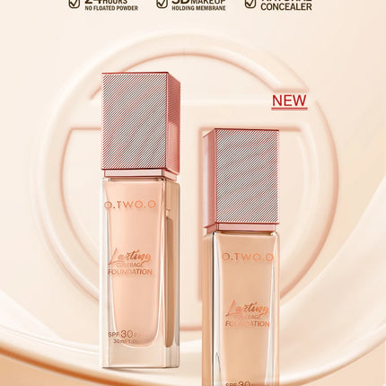 O.TWO.O Foundation Cream Makeup Brush Moisturizing Oil-Free Long-Lasting Waterproof Concealer Full-coverage Foundation Makeup