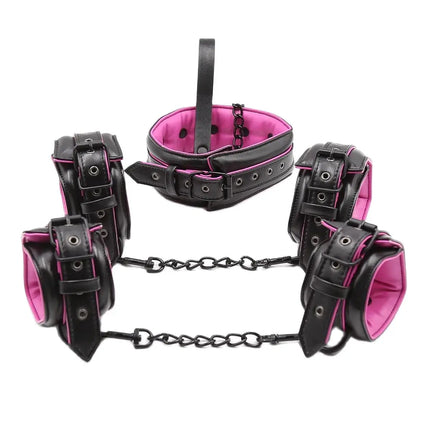 SM Sex Handcuffs Ankle Cuffs  Bdsm Collar Adult Toys  Bdsm Bondage Set Exotic Accessories Sex Toys Adult Games