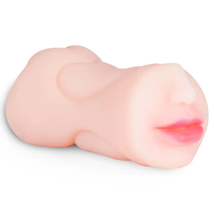 3 in 1 Pocket Pussy Male Masturbator with Mouth Sex Doll with 3D Realistic Textured Real Oral Vaginal Tight Anal Valentine's Day