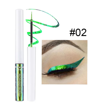 Chameleons Eyeliner Liquid Pearl Gloss Shiny Metallic Eyeshadow Liner Multi Chrome Color Aurora Eye Makeup Glitter Pigment