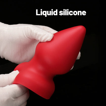 Various Sizes Huge Anal Plug Comfortable Liquid Silicone Butt Plug Strong Suction Cup Anal Dilator Adult Sex Toys for Women Anus