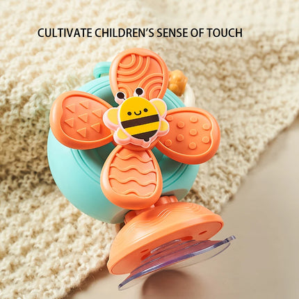Snail Windmill Toys Car For Boys Girls Spinner Suction Cup Sensory Fine Motor Infant Travel Toys Montessori For Baby Newborn Gif