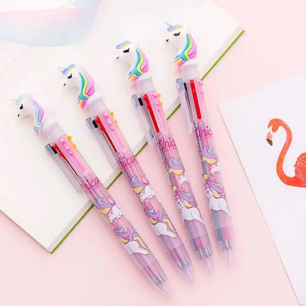 【6 COLORS IN 1】 Switch between 6 vibrant gel ink colors with ONE pen! Perfect for notes, art, or signatures.