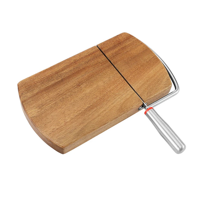 Multi Functional Wooden Cheese Butter Slicer For Block Cheese Sausages Vegetables And Fruits Easy To Clean And Practical Slicer