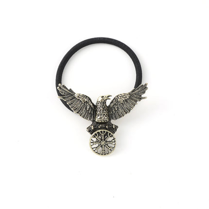 Viking Black Retro Crow Hair Accessories Viking Rune Elastic Band Hair Band Accessories Hip-Hop Punk Jewelry Animal Gothic Headdress Valentine's Day Mother's Day Birthday Gift