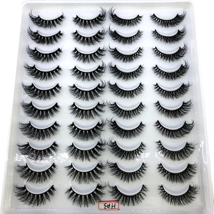 2023 New 20 pairs natural long 3D mink false eyelashes fake lashes makeup kit Mink Lashes extension eye lashes short eyelashes