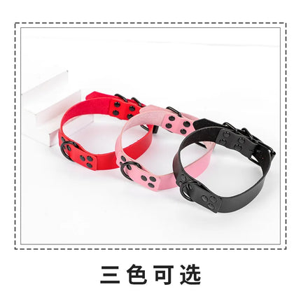 Faux Leather Choker Collar Sex Tools For Couples Adult Games Sex Products Chain Couple BDSM  Sex Toys For Woman