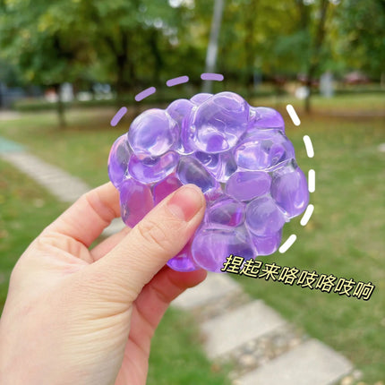 Creative colorful ice cube squishy ball, DIY squeeze toy, popping bubble beads—this viral stress-relief toy is the decompression