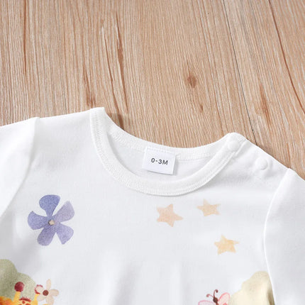 Children's Summer Short Sleeved Cartoon Series Cute Clothes For Boys And Girls Baby Jumpsuit 0-18 Months Baby Hoodie