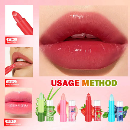 Original color changing lipstick 8PCS -12 hours long lasting, moisturizing, anti smudge, PH lipstick, high quality - holiday gif