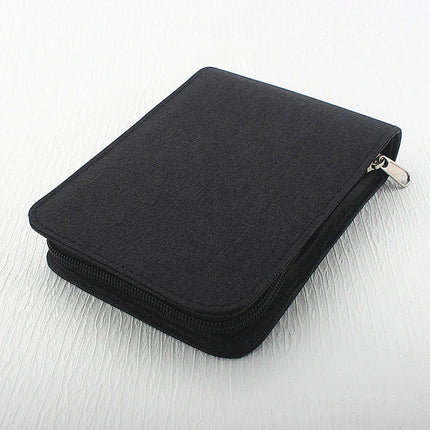 48 /24/10 Slots Fountain Pen Case, Canvas Pen Holder Display Pouch Bag Storage Large Capacity Waterproof