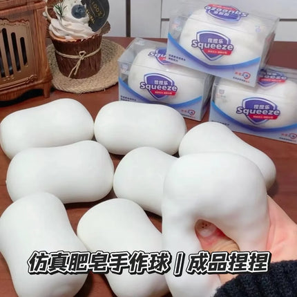 Pudding-made balls, crunchy extruded balls, soft and bouncy toys, creamy smooth texture, leisure toy, ASMR sensory stress-relief