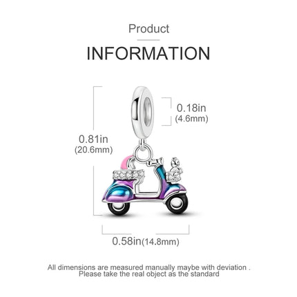 925 Sterling Silver Motorcycle Sports Car Bicycle Charms Pendents Fit Qikaola Original Bracelets Fine DIY Birthday Jewelry Gifts