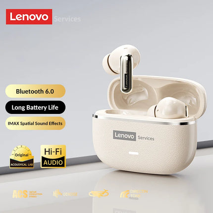 Lenovo LE208 Bluetooth V6.0 Earphones ENC Noise Cancelling Wireless Headphone Low Latency Gaming Music Earbuds HD Call With Mic