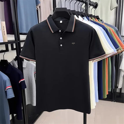 Designer Brand Men's Polo Shirt Lapel Short Sleeve Summer New Bee Embroidery T-Shirt Fashion Leisure Business Menswear Clothing